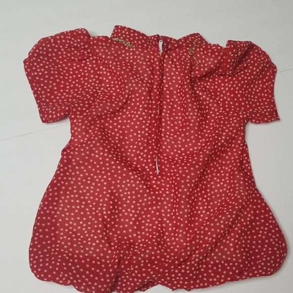 Red Polka Dot Skirt Set Dress Size 6/7 - Picture 3 of 7
